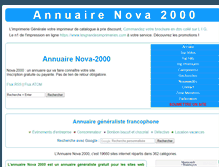 Tablet Screenshot of nova-2000.fr